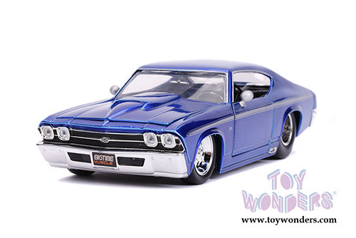 Jada Toys Bigtime Muscle - Chevrolet&reg; Chevelle&reg; SS Hardtop (1969, 1/24 scale diecast model car, Candy Blue) 31455