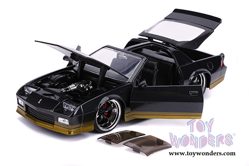 Jada Toys Bigtime Muscle - Chevrolet® Camaro® Z28 T-Top (1985, 1/24 scale diecast model car, Black Metallic) 31457