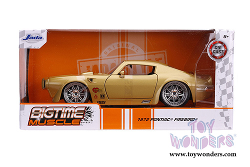 Jada Toys Bigtime Muscle - Pontiac&reg; Firebird&reg; Hardtop - Hooker (1972, 1/24 scale diecast model car, Gold Metallic) 31459