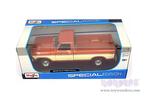Maisto Special Edition - Ford F150 Pickup (1979, 1/18 scale diecast model car, Brown/Cream) 31462BN