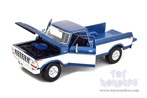 Maisto Special Edition - Ford F150 Pickup (1979, 1/18 scale diecast model car, Blue/White) 31462BU