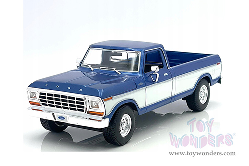 Maisto Special Edition - Ford F150 Pickup (1979, 1/18 scale diecast model car, Blue/White) 31462BU