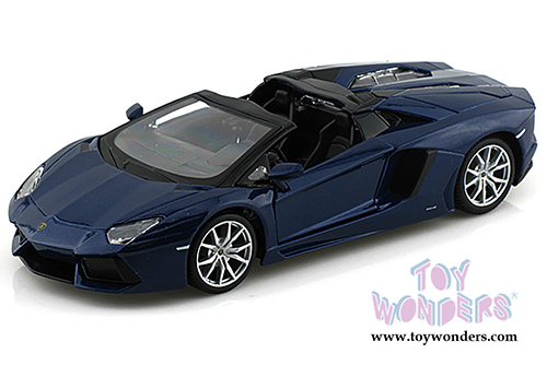 Maisto - Lamborghini Aventador LP 700-4 Roadster Convertible (1/24 scale diecast model car, Blue) 31504BU