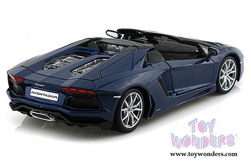 Maisto - Lamborghini Aventador LP 700-4 Roadster Convertible (1/24 scale diecast model car, Blue) 31504BU