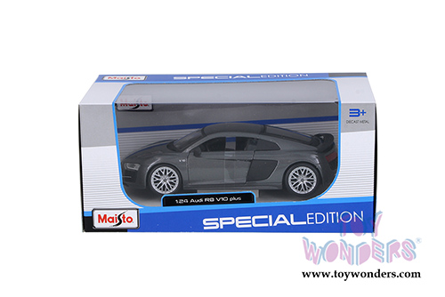 Maisto - Special Edition | Audi R8 V10 Plus Hard Top (1/24 scale diecast model car, Gray) 31513GY
