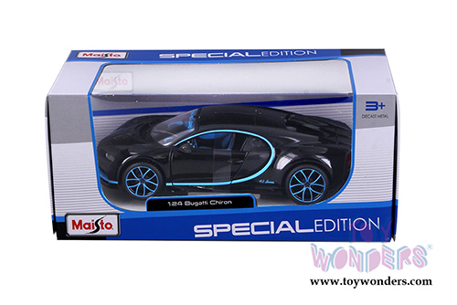  Maisto - Special Edition | Bugatti Chiron 42 Hardtop (1/24 scale diecast model car, Black) 31514BK