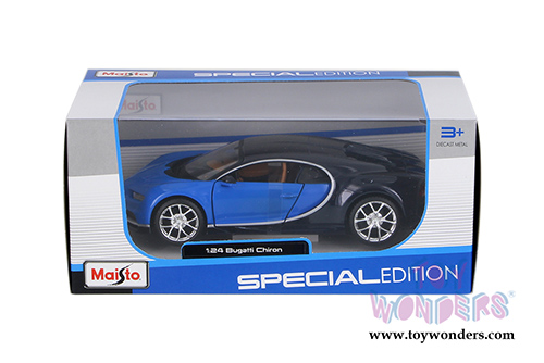  Maisto - Special Edition | Bugatti Chiron Hardtop (1/24 scale diecast model car, Blue) 31514BU