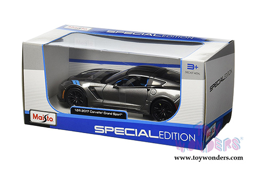 Maisto - Special Edition | Chevrolet® Corvette® Grand Sport™ Hard Top (2017, 1/24 scale diecast model car, Gray) 31516GY