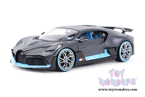 Maisto Special Edition - Bugatti DIVO Hardtop (1/24 scale diecast model car, Black with Blue accents) 31526BU