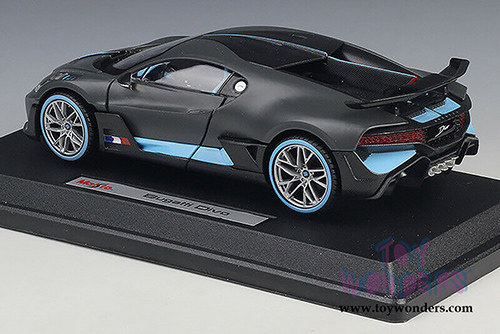 Maisto Special Edition - Bugatti DIVO Hardtop (1/24 scale diecast model car, Black with Blue accents) 31526BU