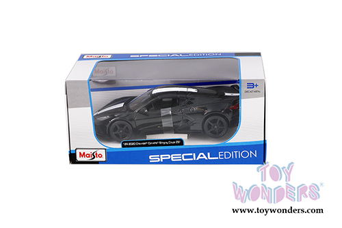 Maisto - Special Edition | Chevrolet&reg; Corvette&reg; Stingray Coupe Z51 (2020, 1/24 scale diecast model car, Black) 31527BK