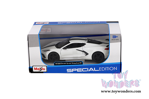 Maisto - Special Edition | Chevrolet&reg; Corvette&reg; Stingray Coupe Z51 (2020, 1/24 scale diecast model car, White) 31527W
