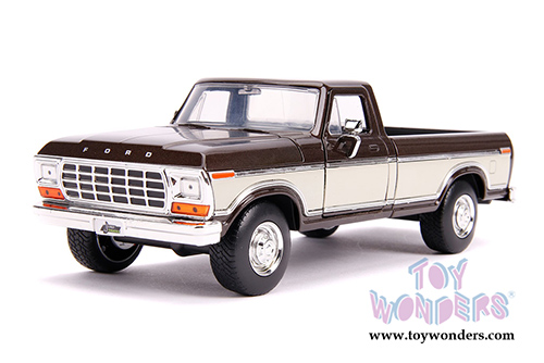 Jada Toys Just Trucks - Ford F-150 Stock Pickup (1979, 1/24 scale diecast model car, Metallic Brown/Cream) 31588/4