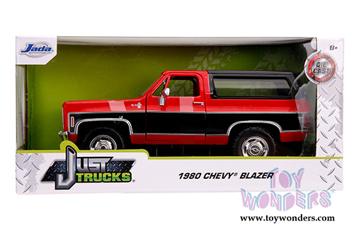 Jada Toys Just Trucks - Chevrolet® Blazer K5 Off Road (1980, 1/24 scale diecast model car, Glossy Red/Black) 31593