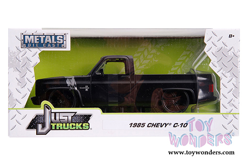 Jada Toys Just Trucks - Chevrolet&reg; C10 Custom Pickup (1985, 1/24 scale diecast model car, Primer Black) 31604