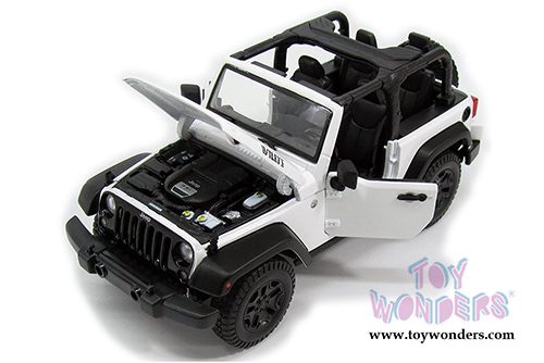  Maisto - Special Edition | Jeep&reg; Wrangler Topless (2014, 1/18 scale diecast model car, White) 31610W