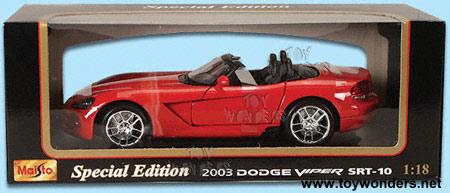 Maisto - Dodge Viper SRT -10 (2003, 1:18, Red) 31632
