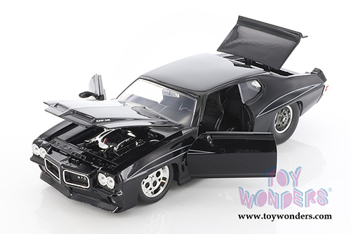 Jada Toys Bigtime Muscle | Pontiac&reg; GTO Judge Hardtop (1971, 1/24 scale diecast model car, Glossy Black) 31644