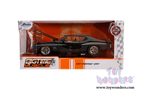 Jada Toys Bigtime Muscle | Pontiac&reg; GTO Judge Hardtop (1971, 1/24 scale diecast model car, Glossy Black) 31644
