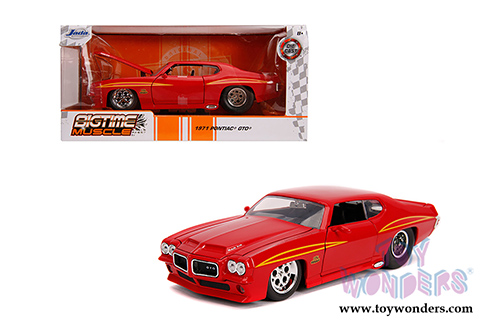 Jada Toys Bigtime Muscle | Pontiac&reg; GTO Judge Hardtop (1971, 1/24 scale diecast model car, Glossy Red) 31645