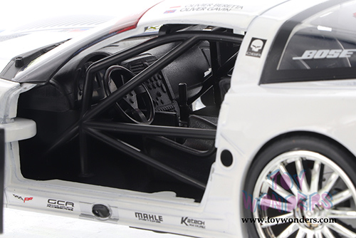 Jada Toys Bigtime Muscle - Chevrolet&reg; Corvette&reg; C6-R #3 Olivier Beretta - Oliver Gavin - Compuware (2005, 1/24 scale diecast model car, White) 31651