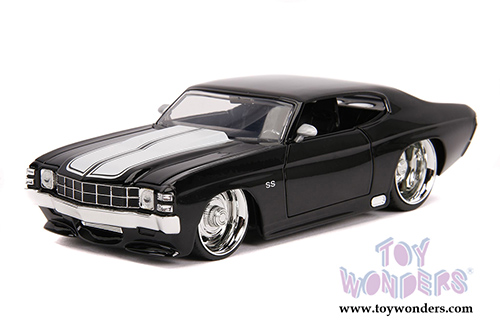 Jada Toys Bigtime Muscle - Chevrolet&reg; Chevelle SS  Hardtop (1971, 1/24 scale diecast model car, Black) 31653