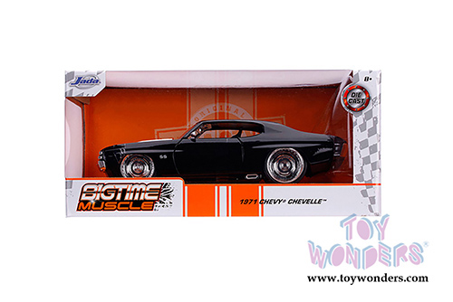Jada Toys Bigtime Muscle - Chevrolet&reg; Chevelle SS  Hardtop (1971, 1/24 scale diecast model car, Black) 31653