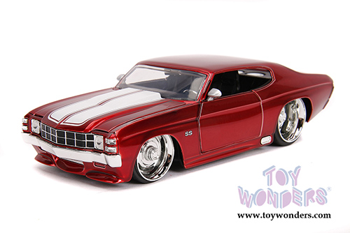 Jada Toys Bigtime Muscle - Chevrolet&reg; Chevelle SS  Hardtop (1971, 1/24 scale diecast model car, Red) 31654