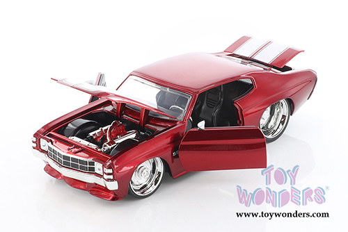 Jada Toys Bigtime Muscle - Chevrolet&reg; Chevelle SS  Hardtop (1971, 1/24 scale diecast model car, Red) 31654