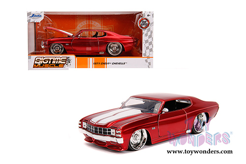 Jada Toys Bigtime Muscle - Chevrolet&reg; Chevelle SS  Hardtop (1971, 1/24 scale diecast model car, Red) 31654