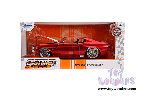 Jada Toys Bigtime Muscle - Chevrolet&reg; Chevelle SS  Hardtop (1971, 1/24 scale diecast model car, Red) 31654