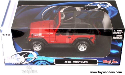 Maisto - Jeep Wrangler Rubicon (1:18, Red) 31663