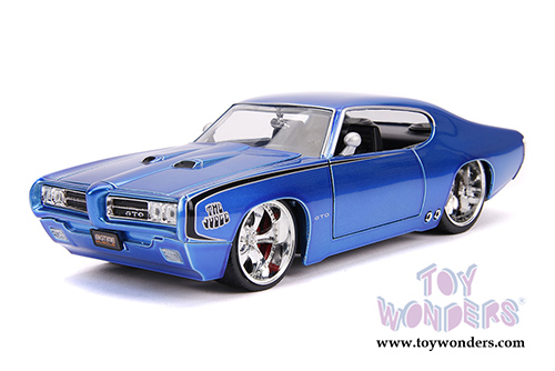 Jada Toys Bigtime Muscle | Pontiac&reg; GTO&reg; Judge Hardtop (1969, 1/24 scale diecast model car, Blue) 31667