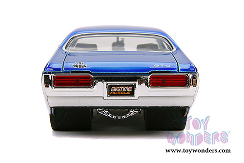 Jada Toys Bigtime Muscle | Pontiac&reg; GTO&reg; Judge Hardtop (1969, 1/24 scale diecast model car, Blue) 31667