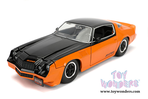 Jada Toys Bigtime Muscle - Chevrolet® Camaro® Z28 Hardtop (1979, 1/24 scale diecast model car, Orange/Black) 31669