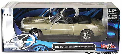 Maisto - Chevy Camaro SS 396 Convertible (1968, 1:18, Gold) 31683