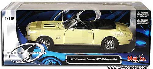 Maisto - Chevy Camaro SS 396 Convertible (1967, 1:18, Yellow) 31684