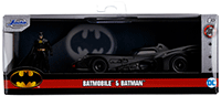 Show product details for Jada Toys - 1989 Batman Batmobile™ with Batman™ figure (1/32, diecast model car, Black) 31704/12