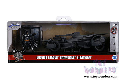 Jada Toys - 2017 Justice League™ Batmobile™ with Batman™ figure (1/32, diecast model car, Black) 31706/12