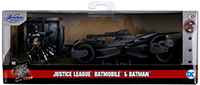 Show product details for Jada Toys - 2017 Justice League™ Batmobile™ with Batman™ figure (1/32, diecast model car, Black) 31706/12