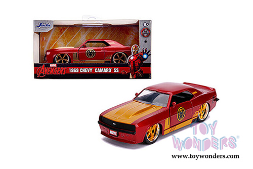 Jada Toys - Hollywood Rides | Marvel Avengers Iron Man Chevrolet&reg; Camaro&reg; SS (1969, 1/32 scale diecast model car, Red/Gold) 31744