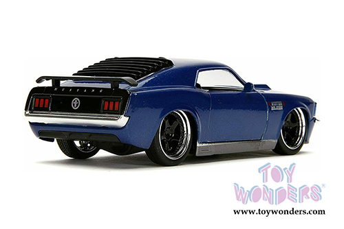 Jada Toys - Hollywood Rides | Marvel Avengers Winter Soldier Ford Mustang Boss (1970, 1/32 scale diecast model car, Blue/Silver) 31745