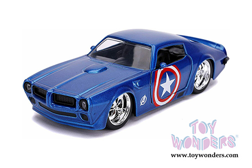 Jada Toys - Hollywood Rides | Marvel Avengers Captain America Pontiac&reg; Firebird&reg; (1972, 1/32 scale diecast model car, Blue) 31845/24