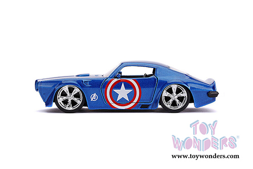 Jada Toys - Hollywood Rides | Marvel Avengers Captain America Pontiac&reg; Firebird&reg; (1972, 1/32 scale diecast model car, Blue) 31845/24