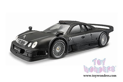  Maisto - Special Edition | Mercedes-Benz CLK-GTR Street Version Hardtop (1/18 scale diecast model car, Matte Black) 31849BK