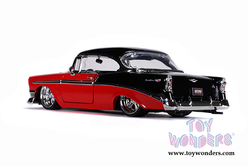 Jada Toys Bigtime Muscle - Chevrolet® Bel Air® Hardtop (1956, 1/24 scale diecast model car, Red/Black) 31861/4