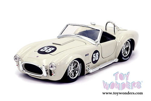 Jada Toys Bigtime Muscle - Shelby Cobra 427 S/C® (1965, 1/24 scale diecast model car, Off White) 31864/4