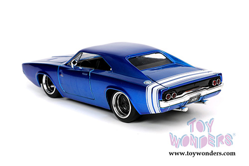 Jada Toys Bigtime Muscle | Dodge Charger R/T Hardtop (1968, 1/24 scale diecast model car, Blue) 31865/4