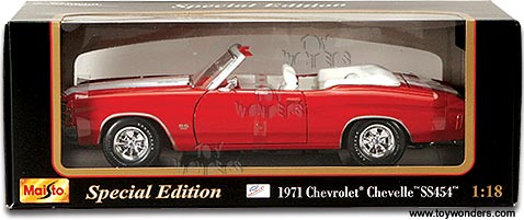 Maisto - Chevy Chevelle SS454 Convertible(1971, 1:18, Metallic Orange) 31883