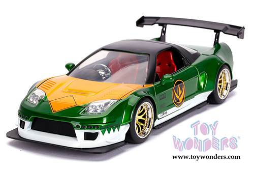 Jada Toys - Hollywood Rides | Honda NSX Type-R Japan Spec with Green Ranger figure (2002, 1/24, diecast model car, Green) 31909
